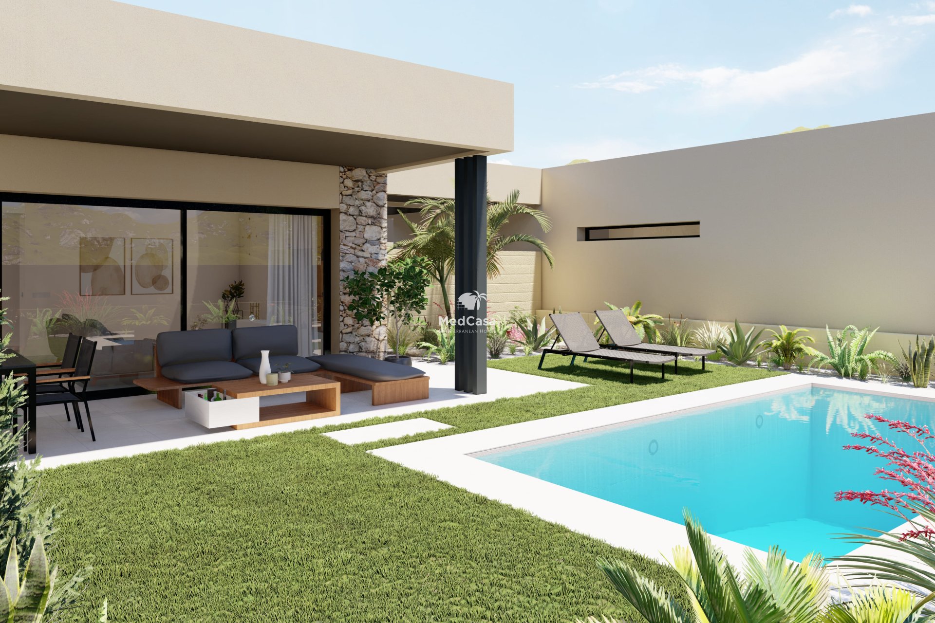 Neubau - Villa -
Golf Altaona - Baños y Mendigo
