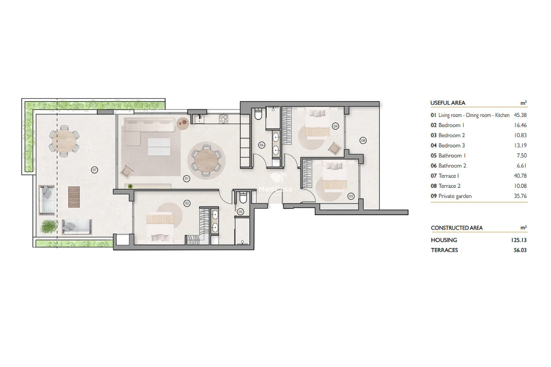 New Build - Ground floor apartment -
Golf Las Colinas