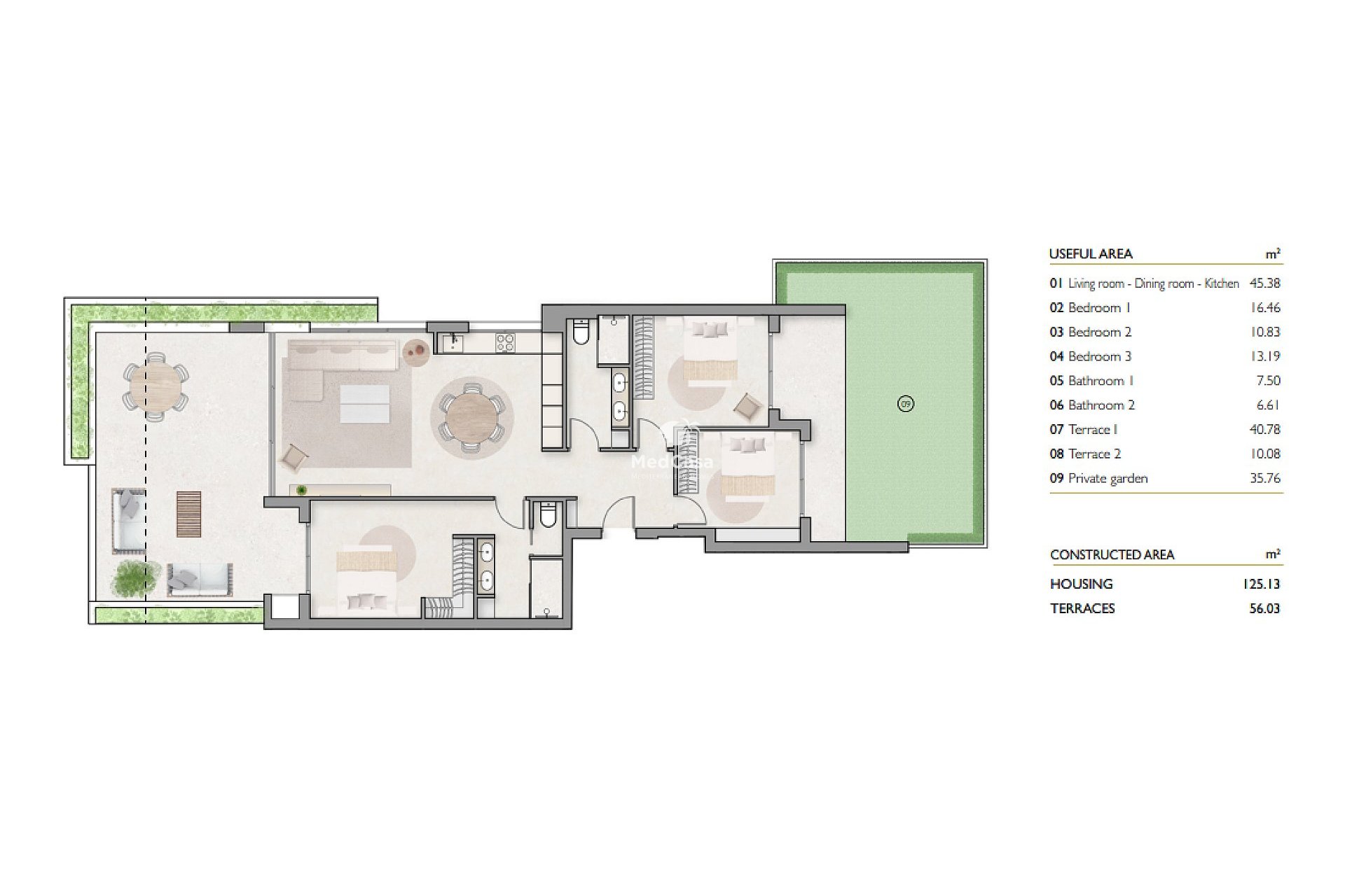 New Build - Ground floor apartment -
Golf Las Colinas