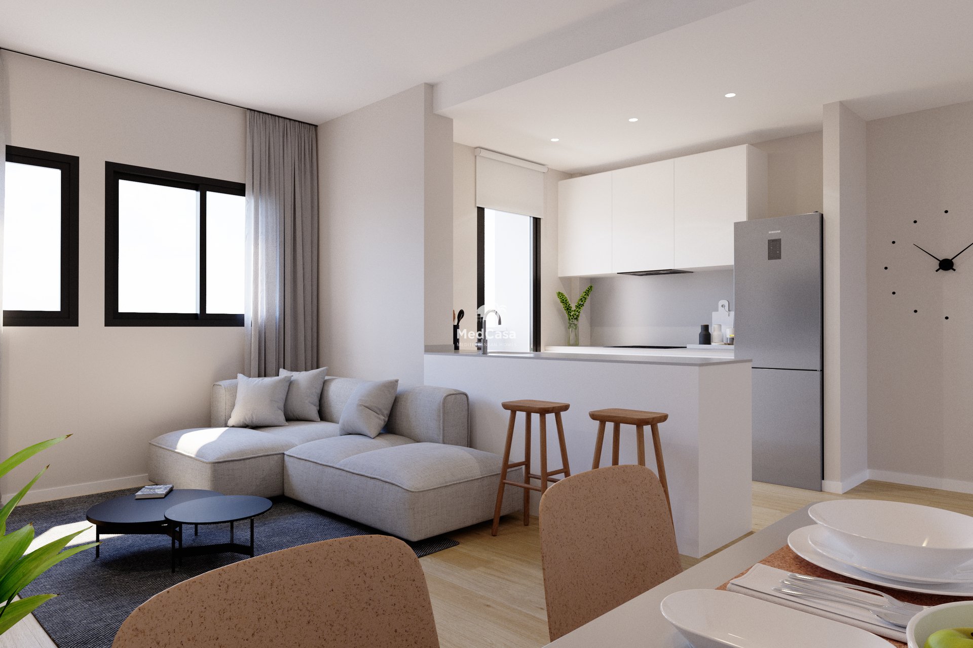 Obra nueva - Apartamento planta baja -
Algorfa