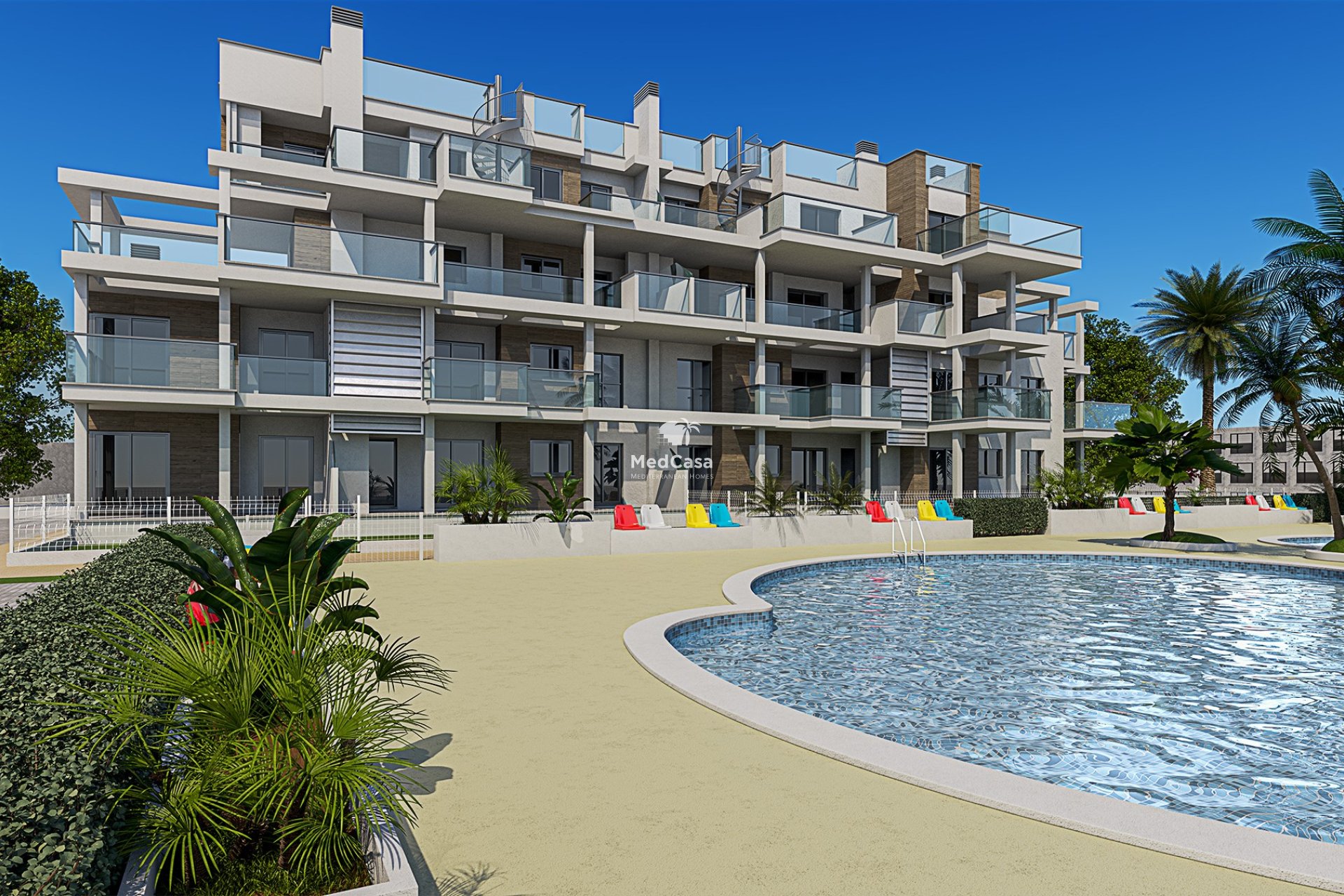 Obra nueva - Apartamento planta baja -
Denia