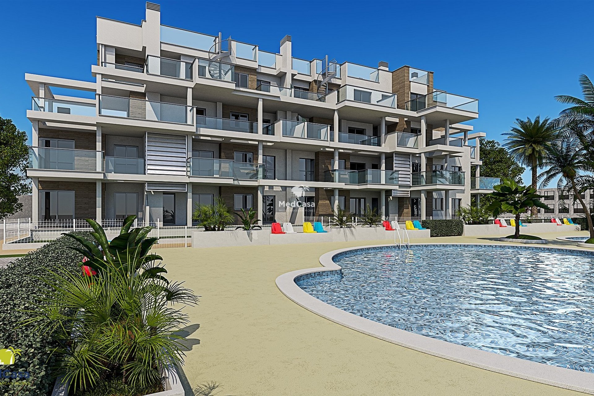 Obra nueva - Apartamento planta baja -
Denia