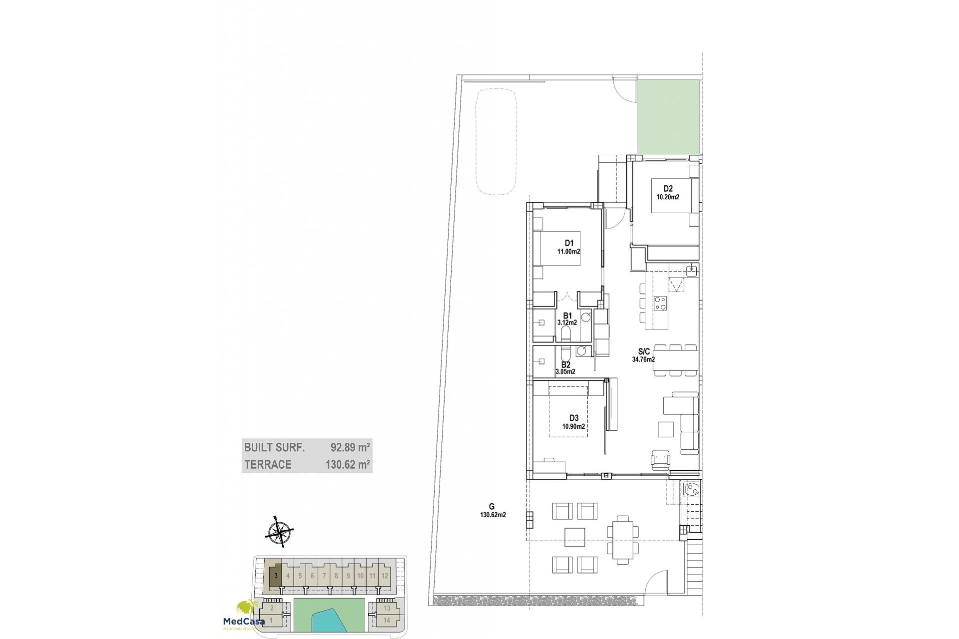 Obra nueva - Apartamento planta baja -
La Manga