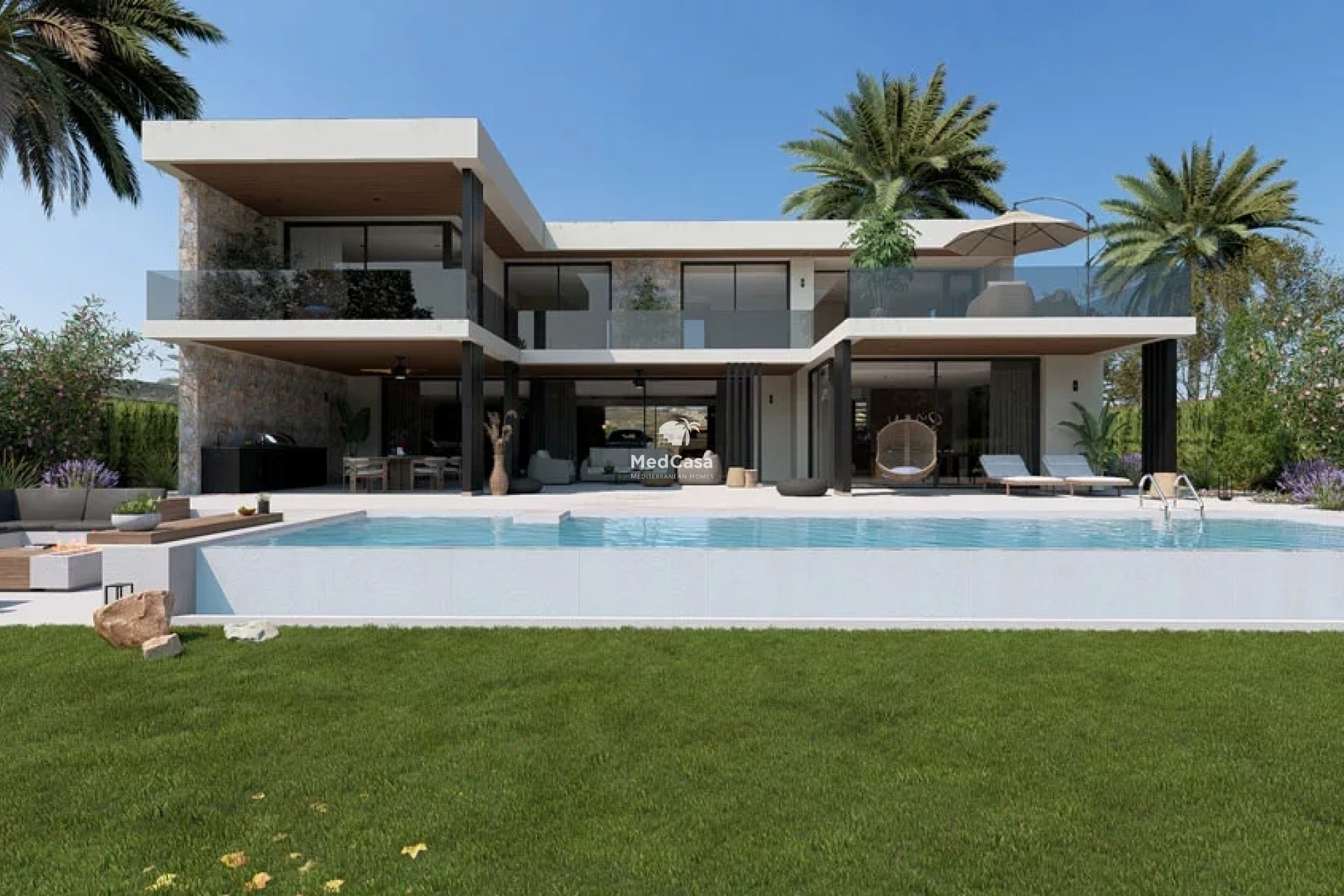 Obra nueva - Villa -
Golf Altaona - Baños y Mendigo