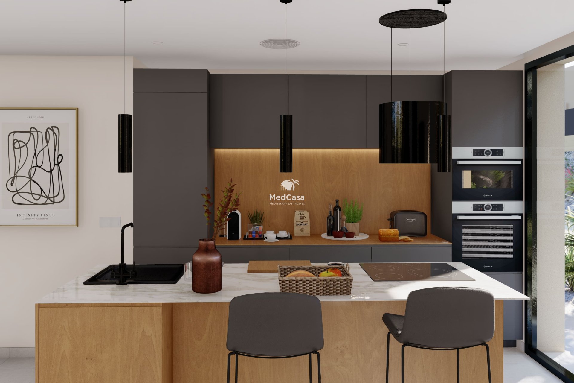 Obra nueva - Villa -
Golf Altaona - Baños y Mendigo