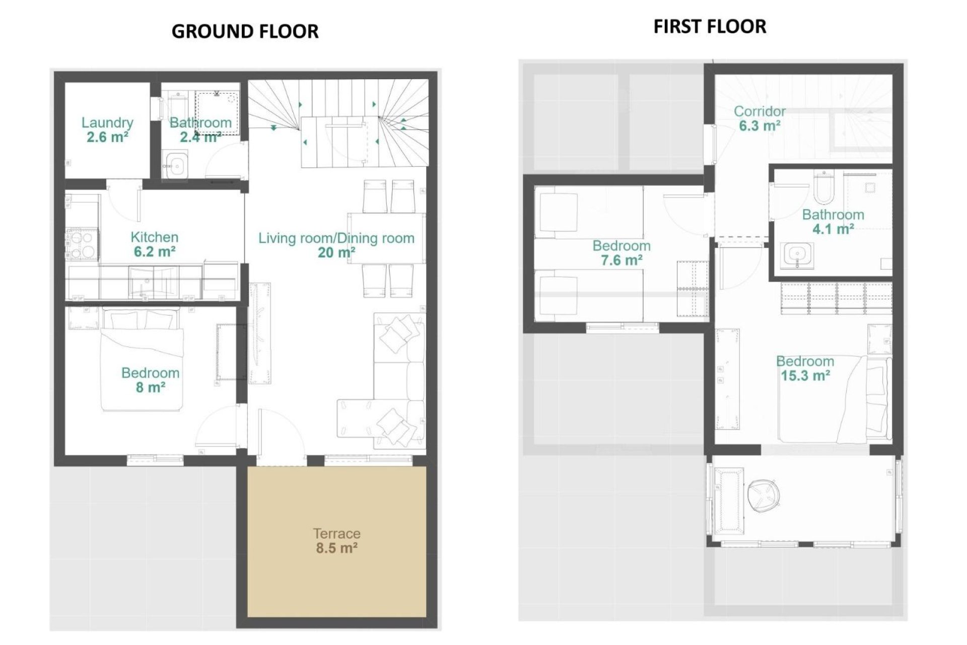 Resale - Townhouse -
Orihuela Costa - Urbanización Perla del Mar