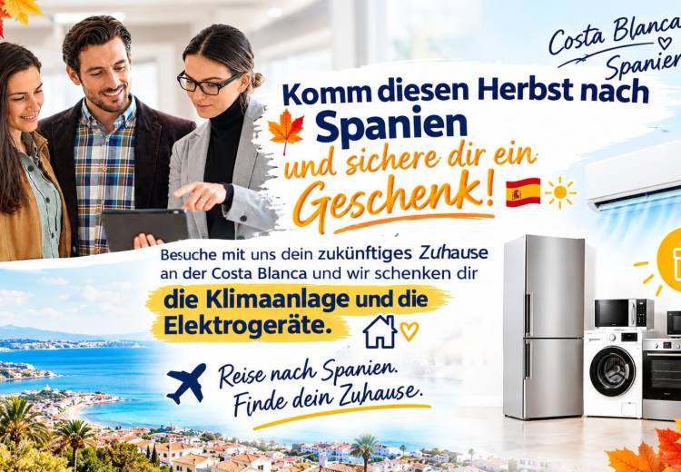 Kommen Sie nach Spanien – Ihre Traumimmobilie und ein besonderes Geschenk warten auf Sie!