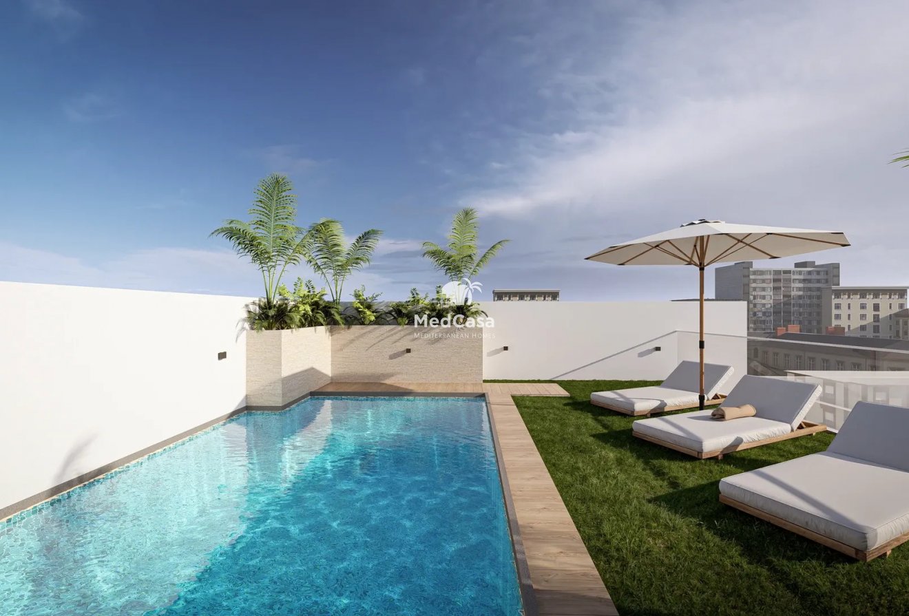 Obra nueva - Apartamento planta baja -
Torrevieja