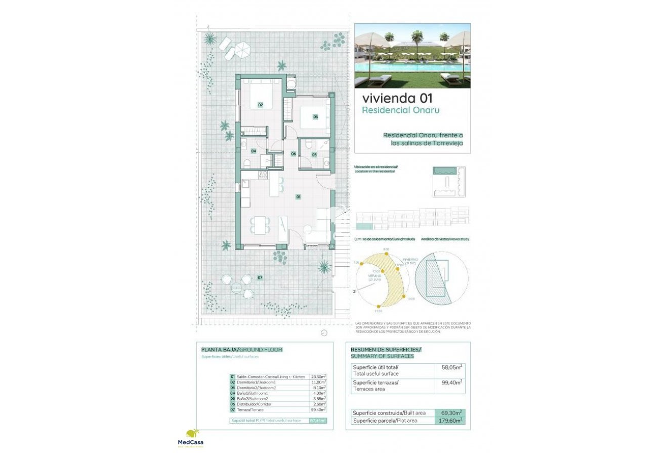 Neubau - Erdgeschosswohnung -
Los Balcones (Torrevieja)