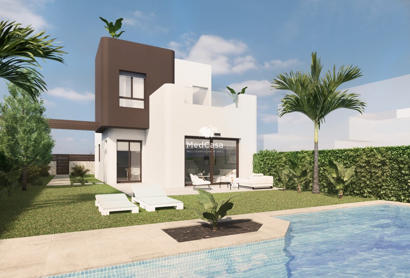 Obra nueva - Villa -
Golf Lo Romero