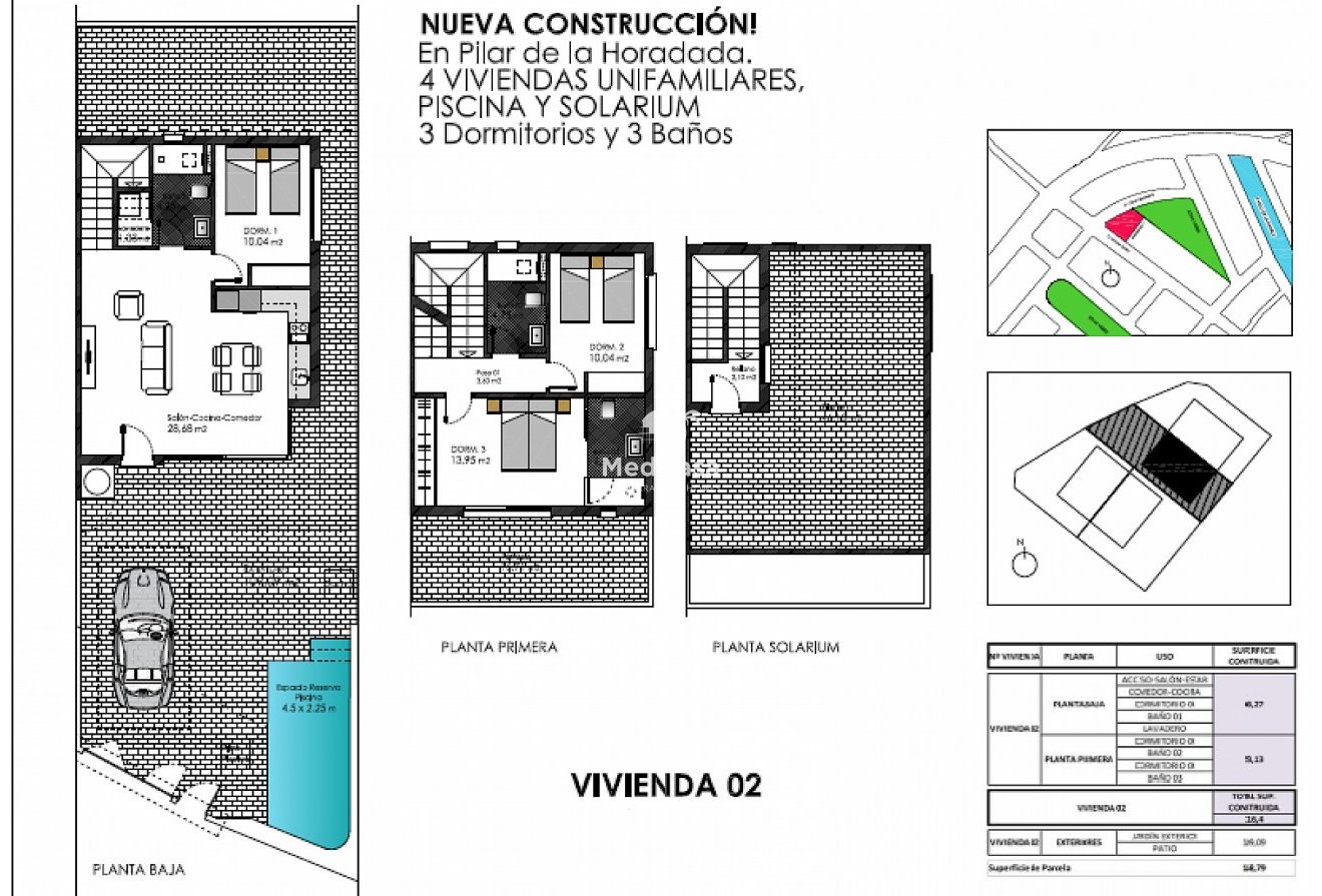 Neubau - Doppelhaushälfte -
Pilar de la Horadada