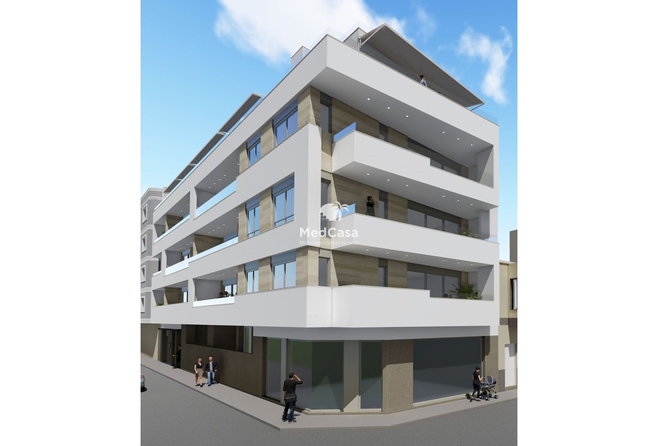 Obra nueva - Apartamento planta baja -
Torrevieja