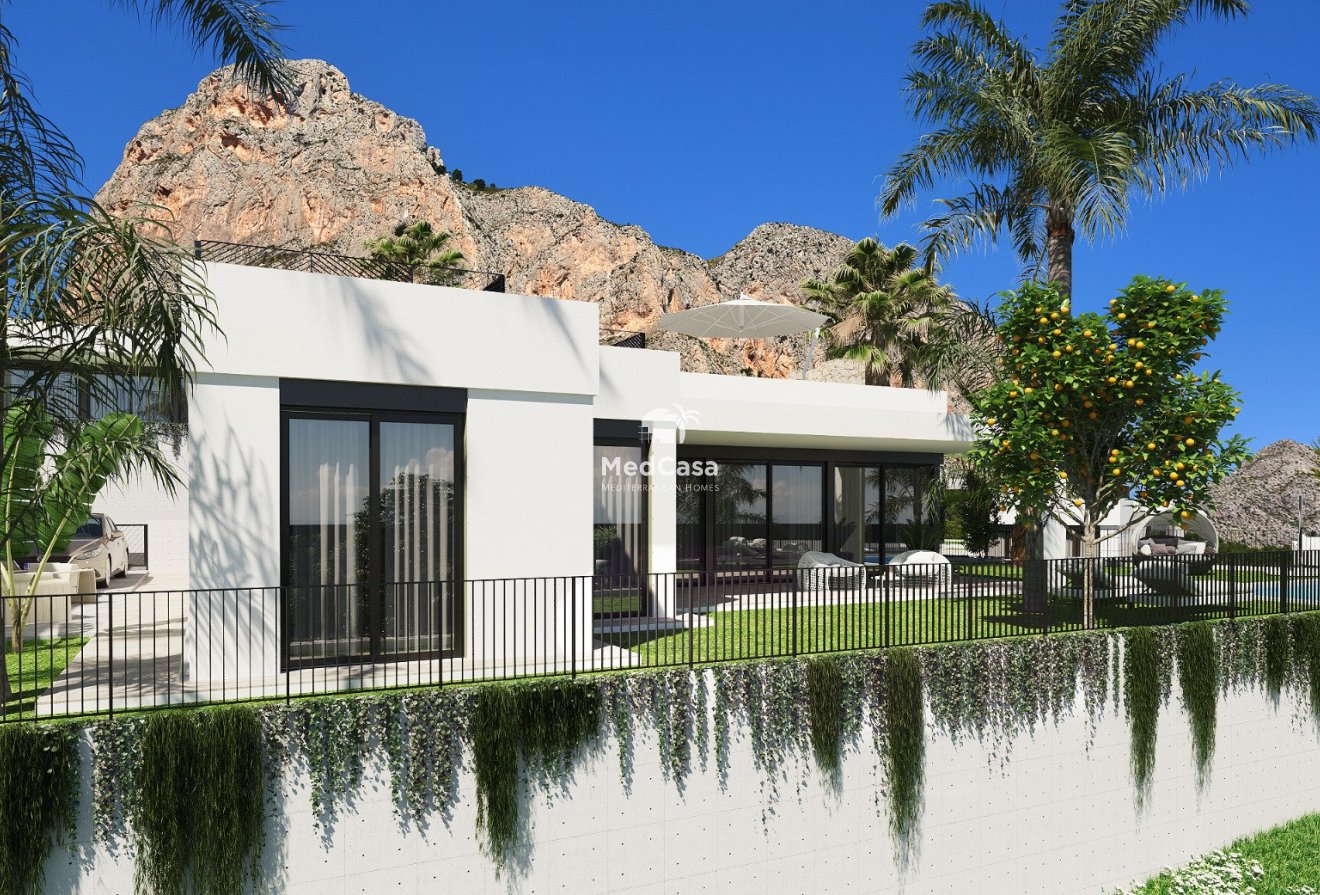 Obra nueva - Villa -
Polop de La Marina