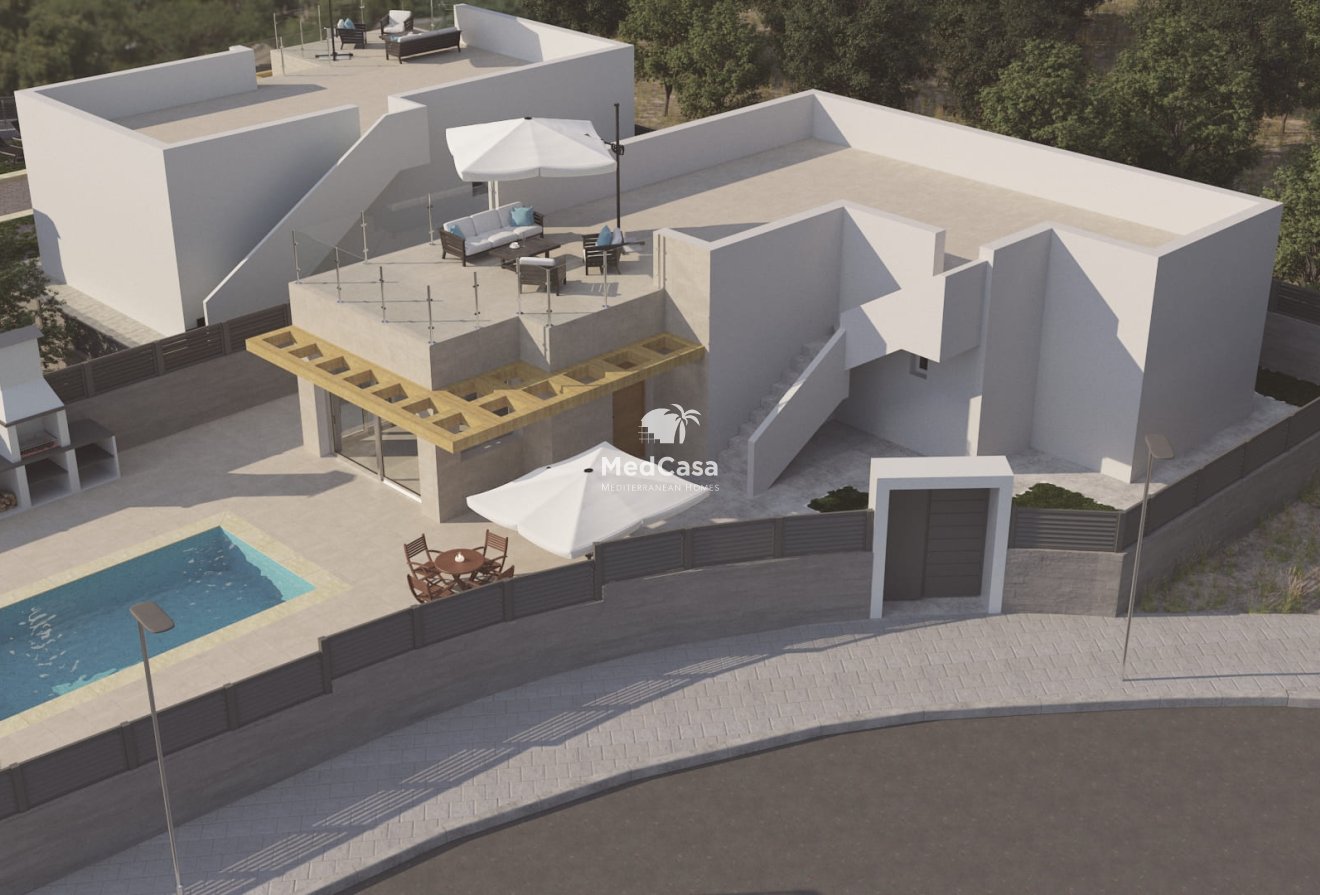 Obra nueva - Villa -
Polop de La Marina