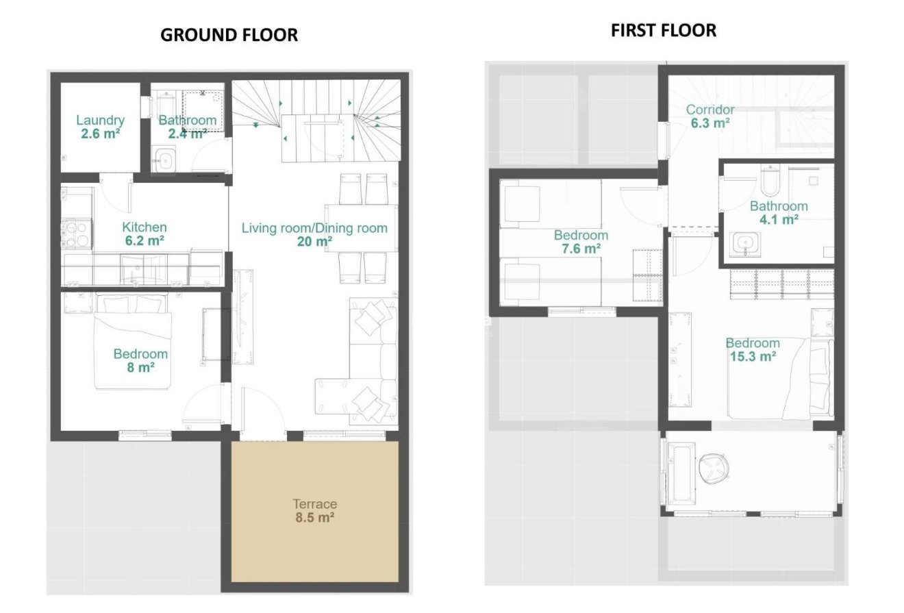 Resale - Townhouse -
Orihuela Costa - Urbanización Perla del Mar