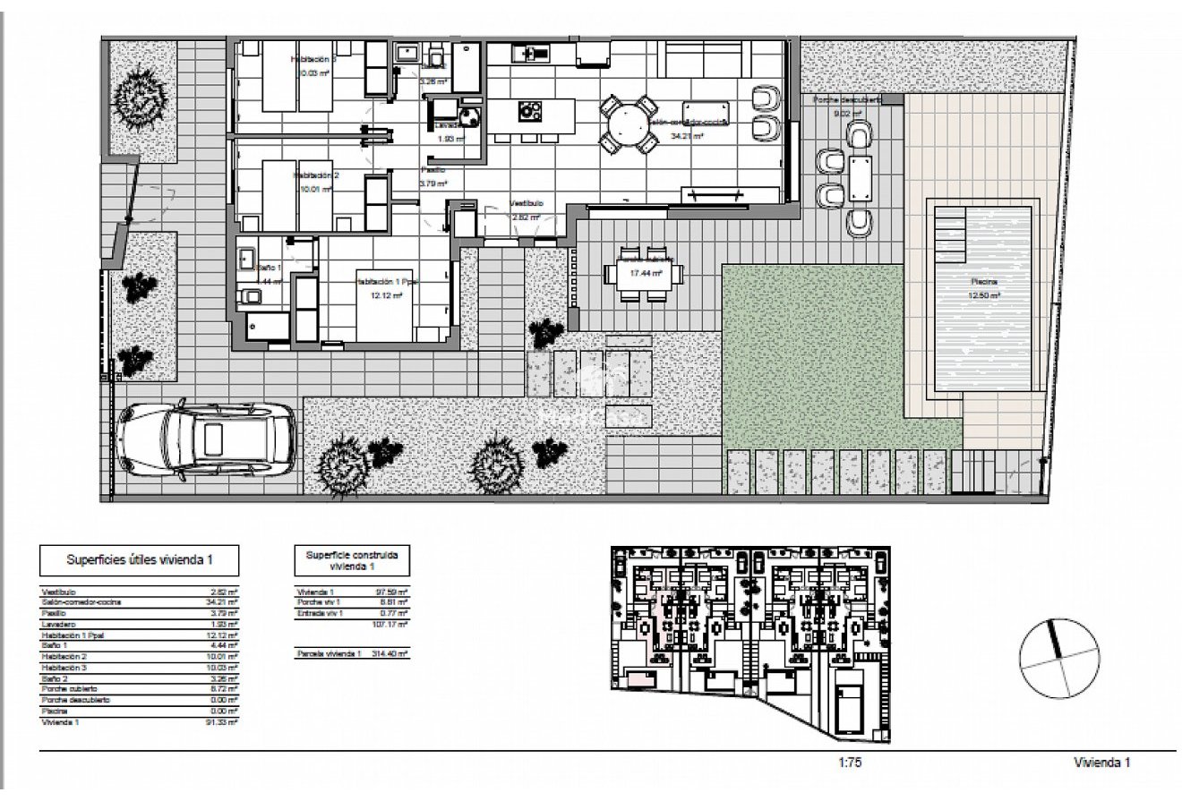 Neubau - Doppelhaushälfte -
Santiago de la Ribera