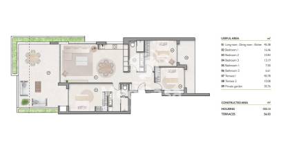 Neubau - Erdgeschosswohnung -
Golf Las Colinas