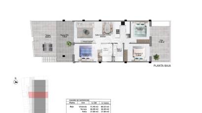 Obra nueva - Apartamento planta baja -
Pilar de la Horadada